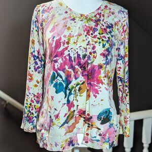 Cable & Gauge Brightly colored Cardigan Sweater set, size S